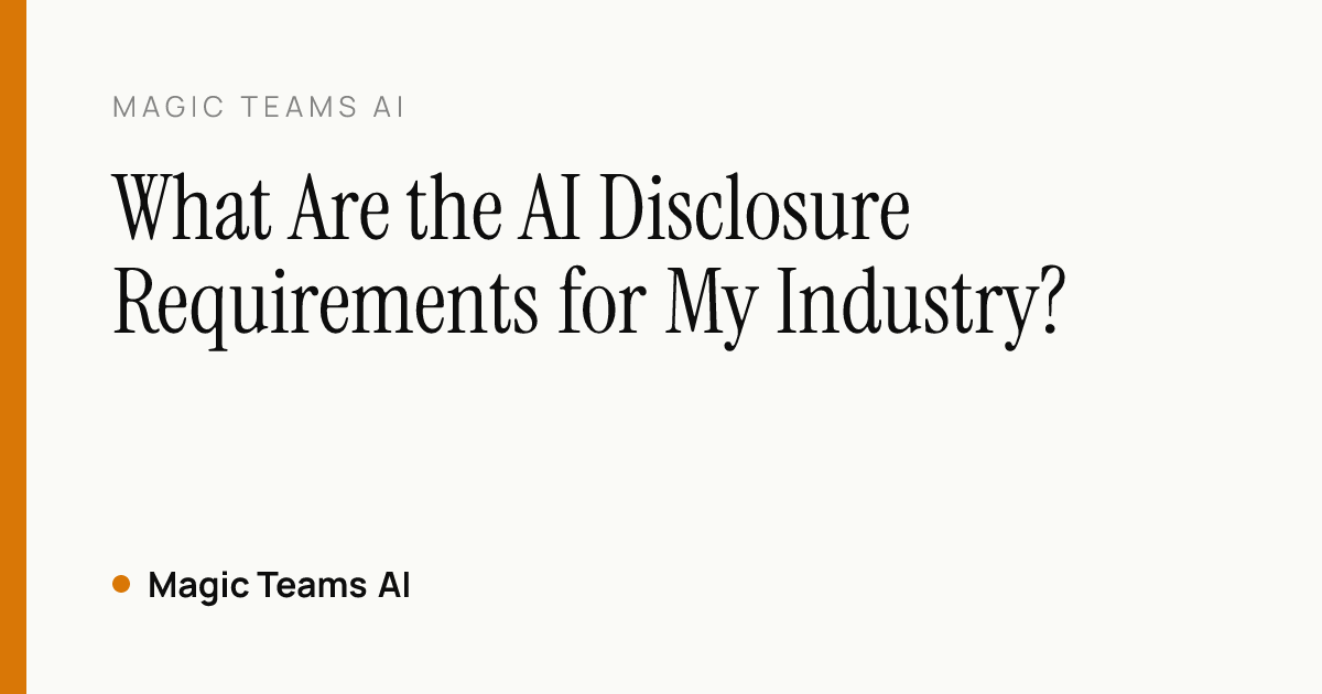 Decision map of the four triggers that create a legal AI disclosure duty, with the industries and jurisdictions each one applies to