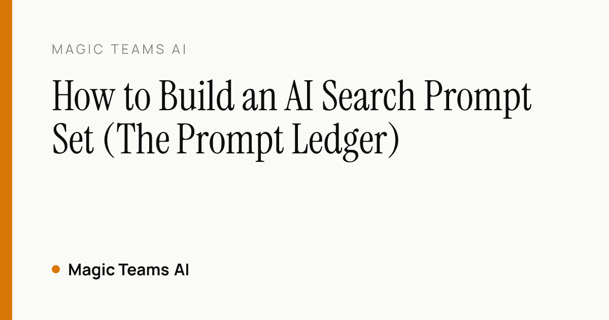Prompt map tracing each buyer stage from problem-aware to vendor-compare to the source type an AI answer tends to cite for it