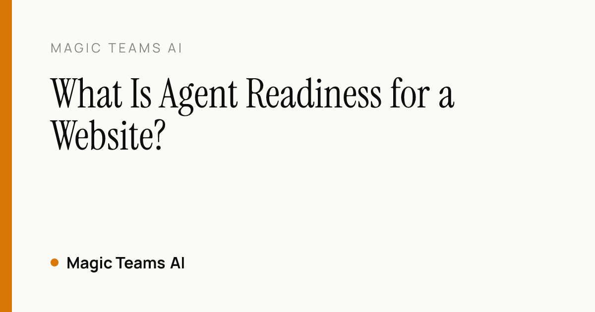 Agent-readiness map showing how a request moves from crawl to answer to action across reach, read, rules, and act layers
